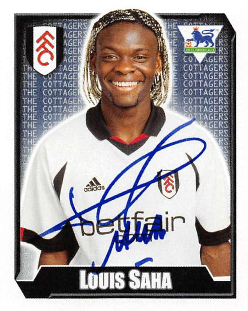 Amazon.com: 2003 Merlin F.A. Premier League #253 Louis Saha Fulham
